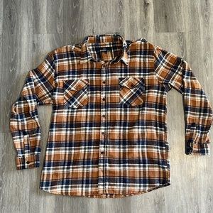 Molokai Orange Flannel Shirt - XL